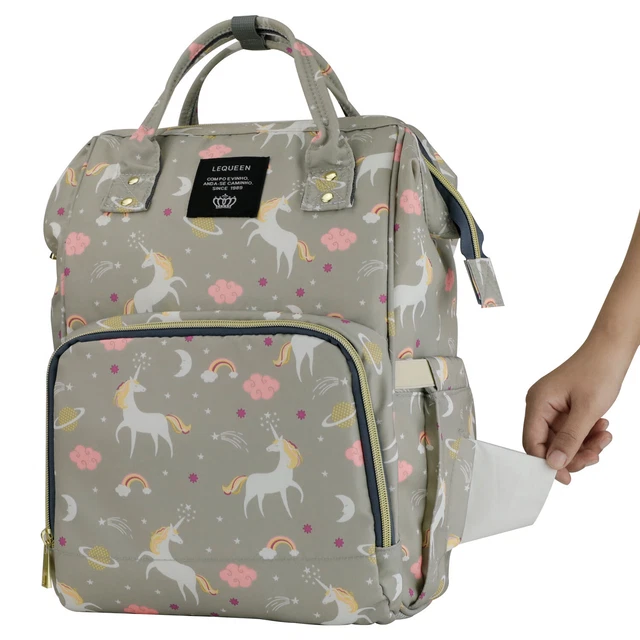 LEQUEEN Unicorn Mummy Baby Diaper Bag Maternity Nappy Backpack Travel Backpack 2