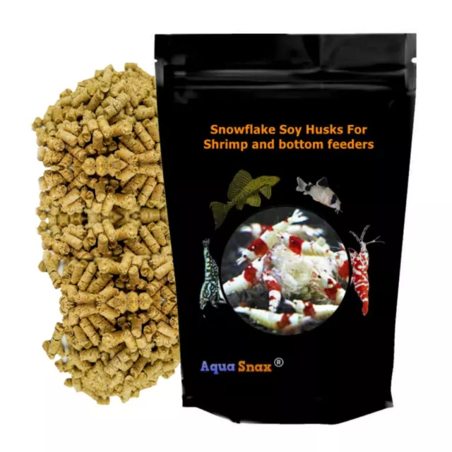 AquaSnax 100g-4.5kg Snow Flake Fish Shrimp Food Soy Husk Pellets Bottom Feeders