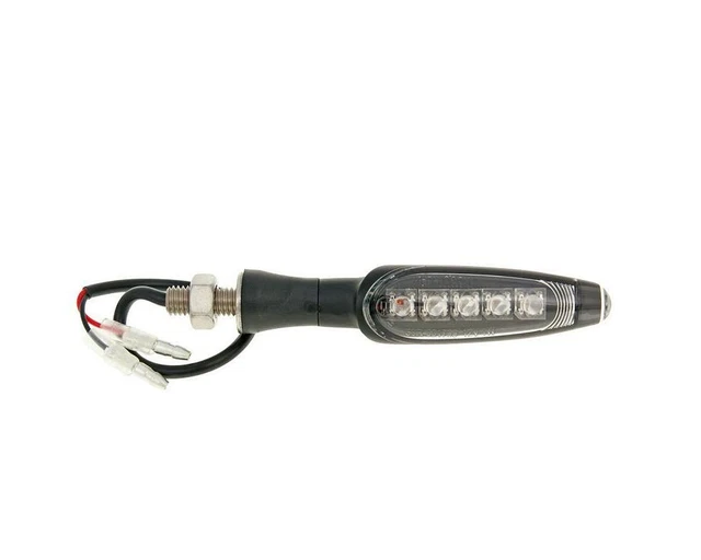 Clignotant LED KOSO filetage M8,longueur 110mm Noir mat