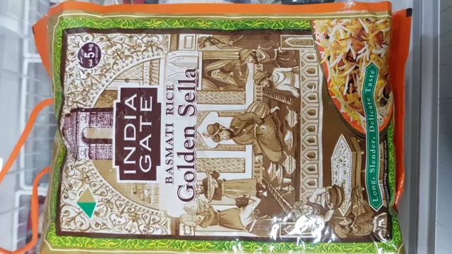 India Gate Golden Sella Basmati Rice 5kg