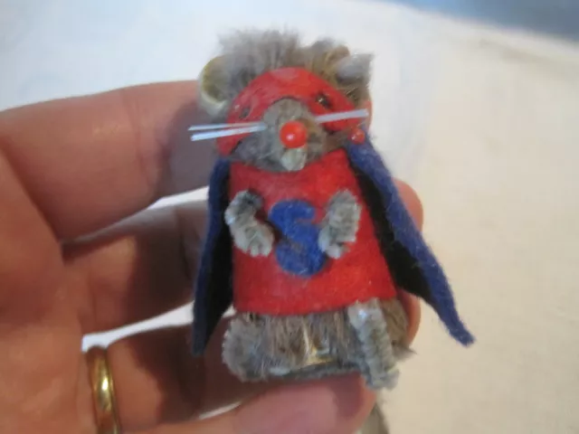 Vintage Original Fur Toys Superman Mouse 2