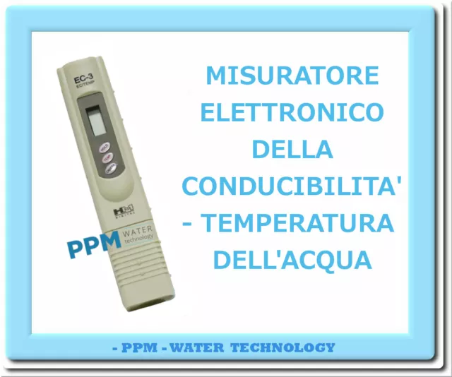 Tester Elettronico Di Conducibilita'  E Temperatura Acqua - Misuratore Osmosi