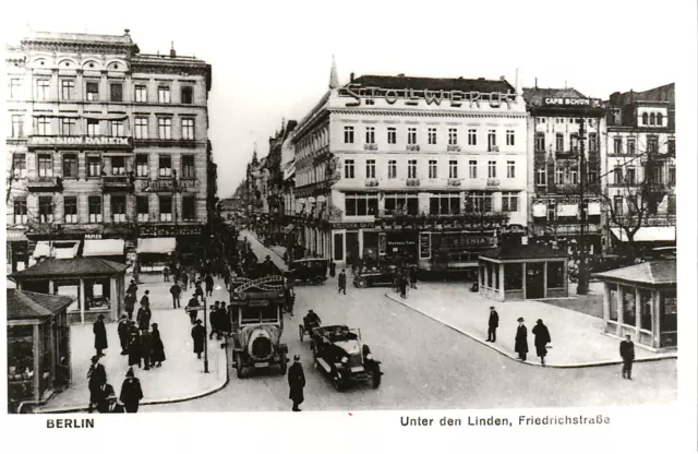 Historisches Foto aus einem Berliner Archiv - Unter den Linden-Friedrichstr.