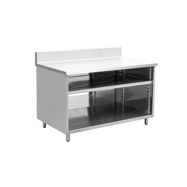 Kratos 32L-051 16-Gauge Enclosed Worktable, 60"Wx60"D, 6" Backsplash