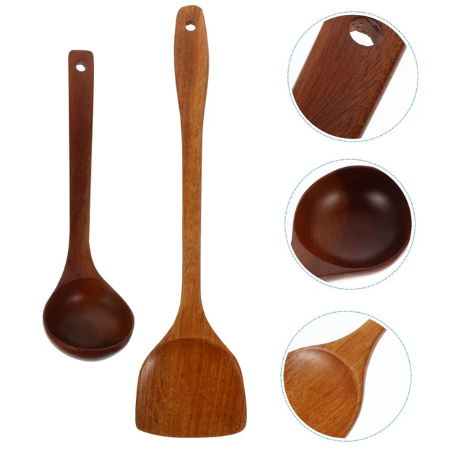 Ustensiles Bois Cuisine 2 Pièces Professional Spatule En Bois Non Stick Bois Turner Cuisine Outil Ustensiles De Cuisine écologique Et Sécuritaire De Cuisine Spatule Cuisine