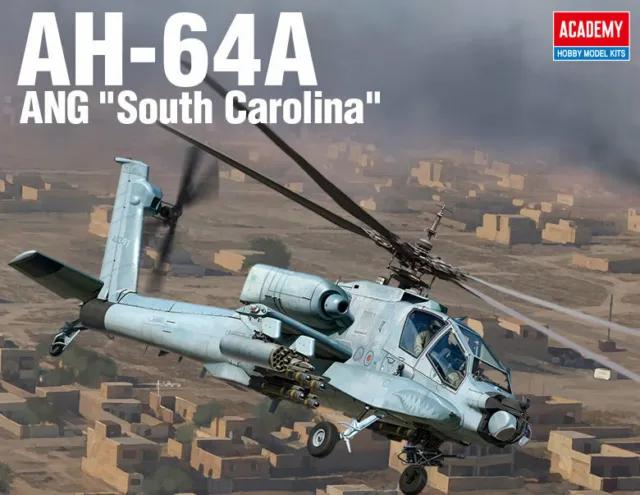 Ah-64 A Apache (U.s. Ang "South Carolina" Mkgs) #12129 1/35 Academy