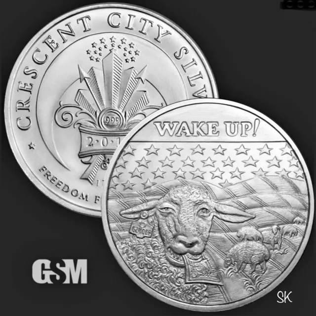 Wake Up 1oz Silver Round