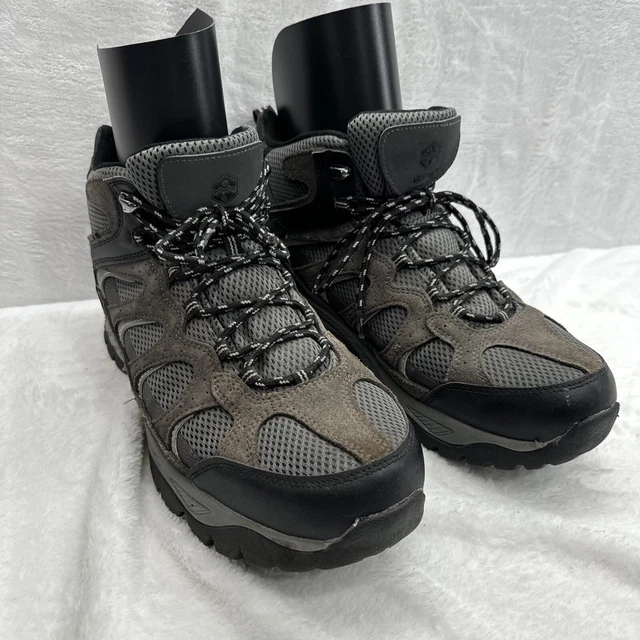 KHOMBU BOOTS MENS 8 M Tyler Hiking Trail Lace Up Ankle 1221787 Gray Leather 28.49 PicClick