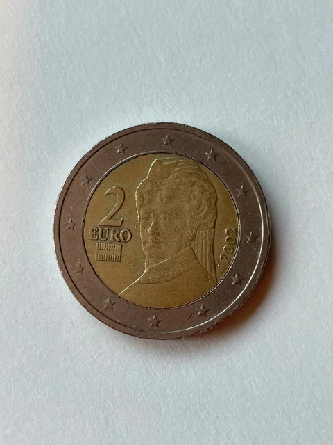 Pièce 2 Euros Autriche 2002 - Rare Erreur De Frappe Pour Collection
