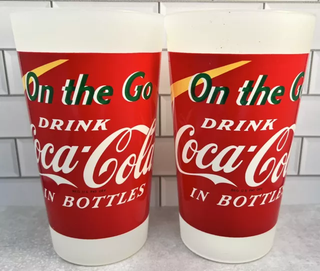 Coca Cola Pair Of 2003 PackerWare 30oz Flare Tumblers Made in USA New with Tags