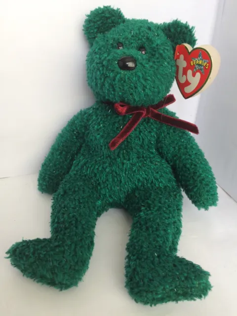 Ty Beanie Babies | 2001 Holiday Teddy | Retired Vintage Holiday Christmas Bear