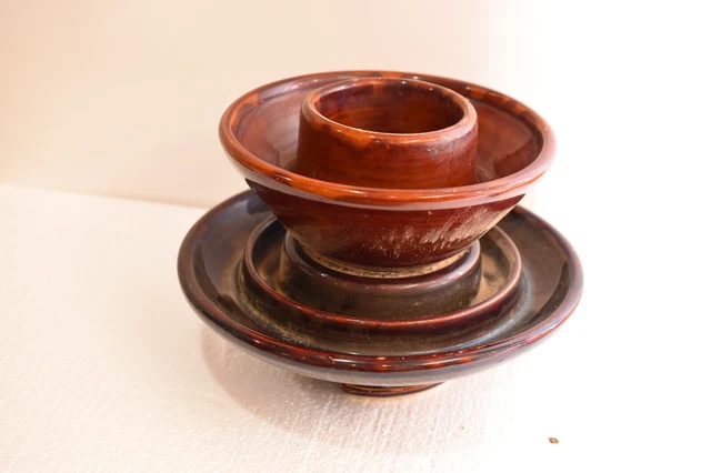 Vintage Antique Porcelain Large Insulator 10 1/4" Brown Locke M29 14LBS 9.9.1