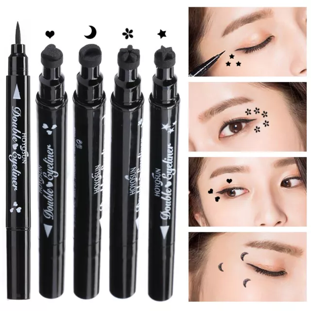 2-in-1Eyeliner Stift und Eyeliner Stempel Augen Kosmetik wasserdicht Make up