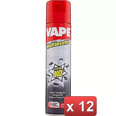 12 PEZZI - VAPE KO² MULTINSETTO SPRAY ML.400 vape promozione