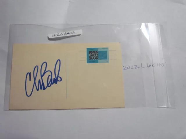 Chris Bando Signed Postcard