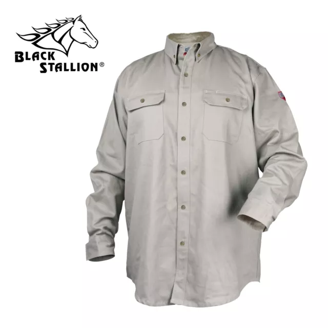 Black Stallion TruGuard 300 NFPA 2112 Flame-Resistant Cotton Work Shirt WF2110