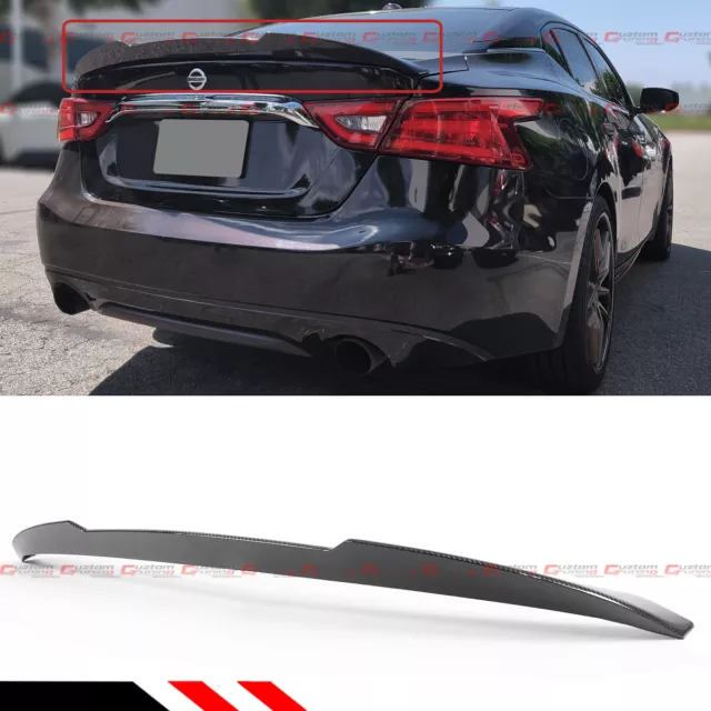 For 16-2022 Nissan Maxima 8Th Highkick Duckbill Real Carbon Fiber Trunk Spoiler