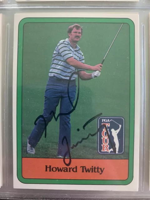 Howard Twitty autographed 1981 golf trading card