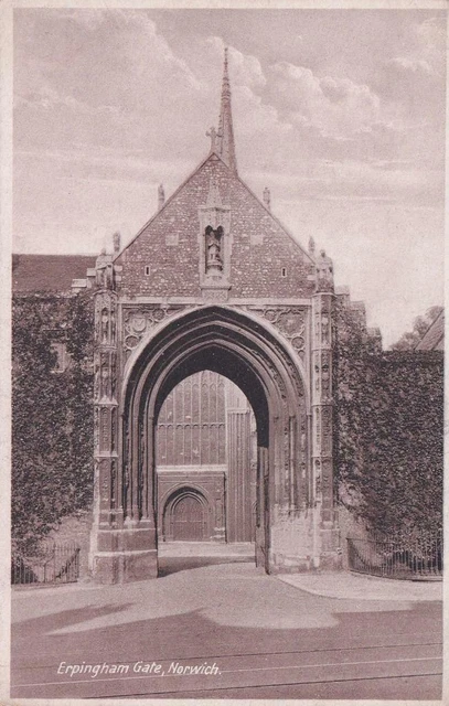 .....  NORWICH CATHEDRAL  ...   ERPINGHAM GATE   ,  Norfolk   ( Au41 )