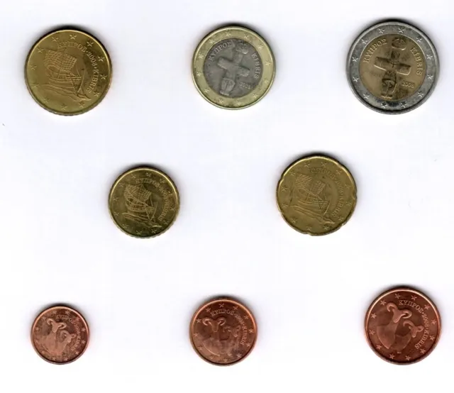 Kursmünzensatz Zypern 2008 ● 1 Cent - 2 Euro ● Neu ● KMS ● Cyprus