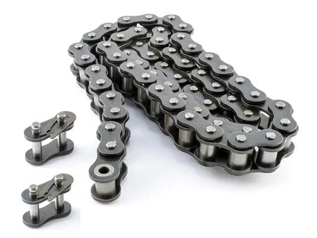 PGN #50 Heavy Duty Roller Chain - 10 Feet + 2 Free Connecting Links - #50H