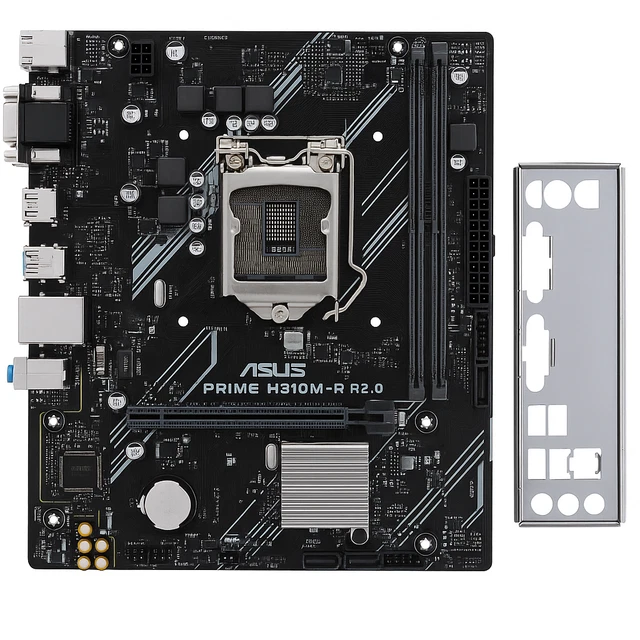 ASUS Prime H310M-A R2.0 Ricondizionata Placa-Mãe Asus Prime H310M-E R2.0/BR, Intel LGA 1151, MATX, DDR4 Scheda Madre ASUS H310 - 6