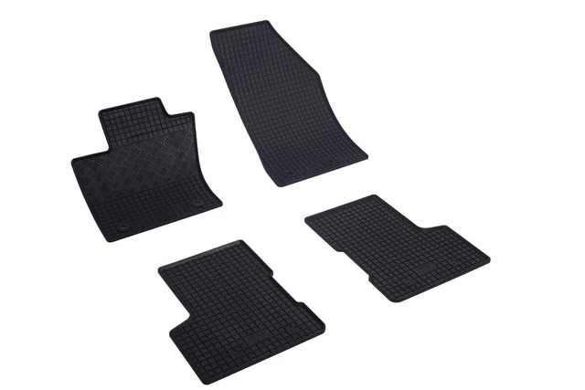 WBZHUSS Tapis De Sol De Voiture, Pour Mini Cooper 3 Portes (Cup Holder Notch Round) 2014-2024 F56 LHD Tous Temps Avant Arrière Imperméables Antidérapant Protection Floor Mats Accessoires,A