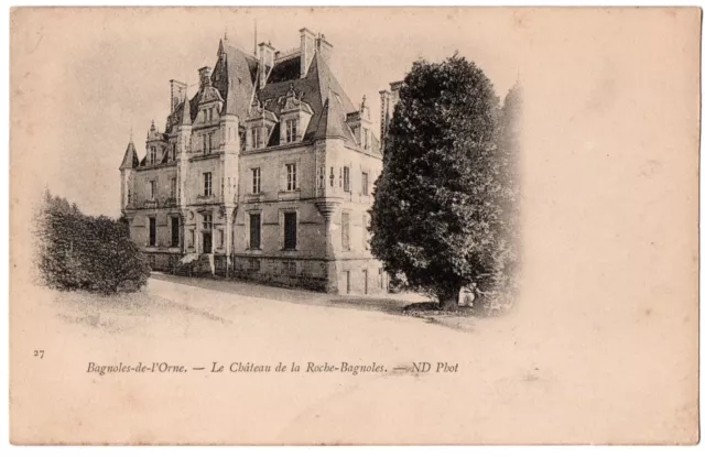 CPA 61 - BAGNOLES de L'ORNE (Orne) 27. Château de la Roche-Bagnoles - Single Back