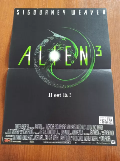 affiche cinema 40x60 Cm Alien 3 David Fincher Horreur Sf