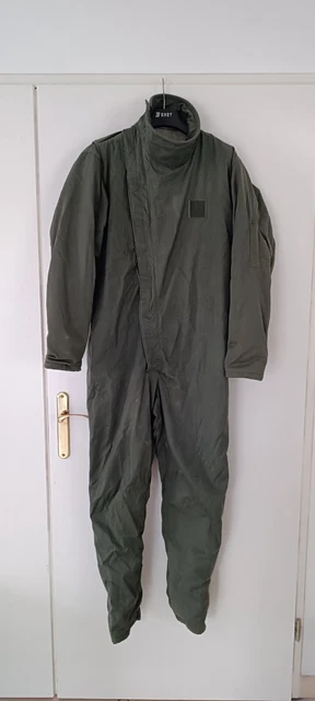 Combinaison De Vol Vintage Armée Allemande - Taille L (42-44), Coton 100%, Style Années 70