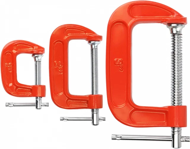 Serre-joints en C Clamp Lot de 3 G serres-joints 1"+2"+3" Clamps / 3Pcs