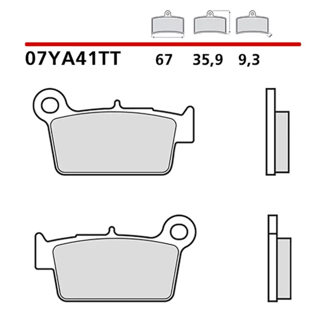 Brembo Kit Pastiglie Freno Posteriore Fantic Motor Caballero Regolarita Competiz