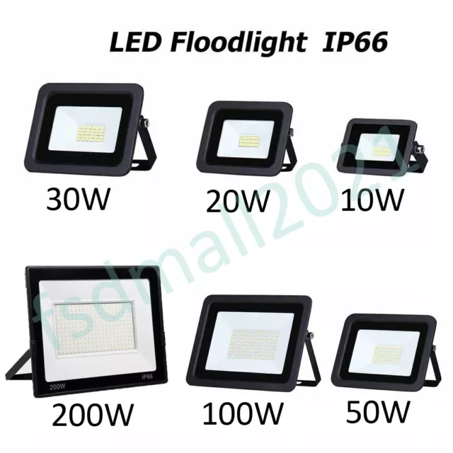 10-400W LED Floodlight Intérieur/extérieur Spot Light Security Yard Garden Lamp