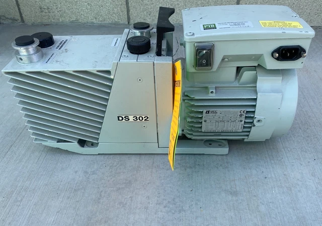 Vacuum Pump DS302 Varian Dual Stage Rotary Vane Wired 230V Leroy Motor SERVICED