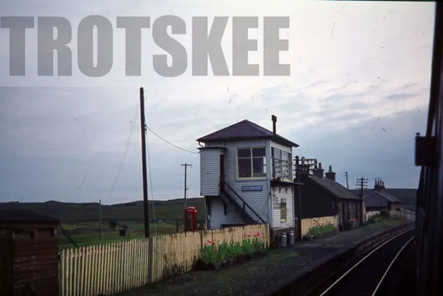 35mm Slide BR British Rail Scene View Glenwhilly Signal Box 1973 Original