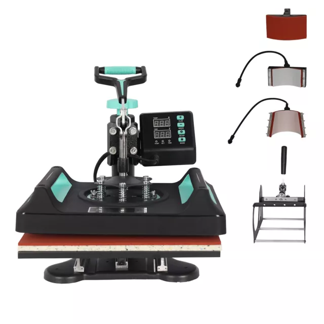 5 in 1 Digital Heat Press Machine 29 x 38cm t shirt Transfer Sublimation Printer