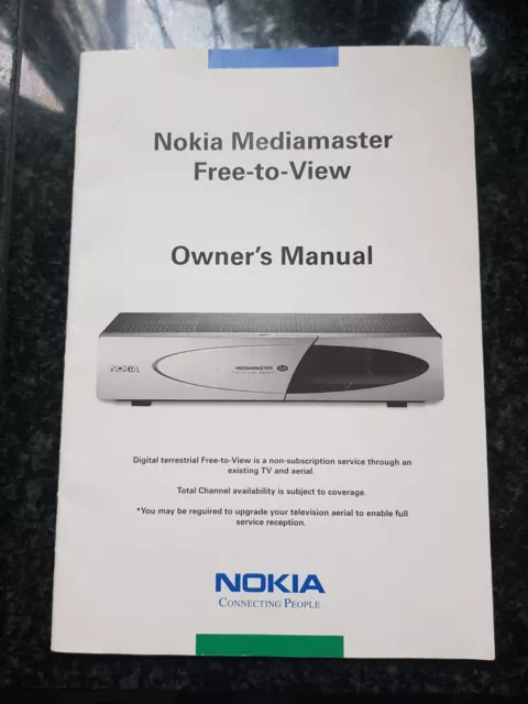 Nokia Mediamaster manuale del proprietario gratuito da visualizzare.  Modello 9850 T