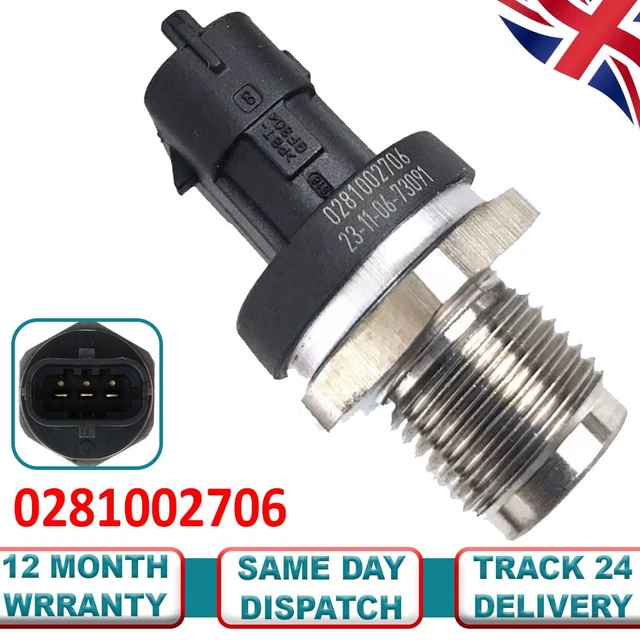 For  VOLVO C30 S80 V70 XC60 XC70 XC90 2.4 D D5 FUEL RAIL PRESSURE SENSOR