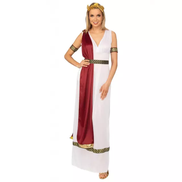 Femmes Déesse Grecque Grec Romain Toge Aphrodite Déguisement Costume Adulte M