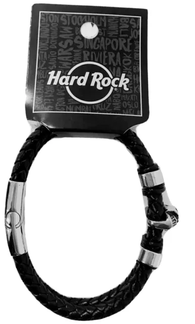 NWT Hard Rock Cafe Skull Slide Clasp Bracelet Punk Steampunk