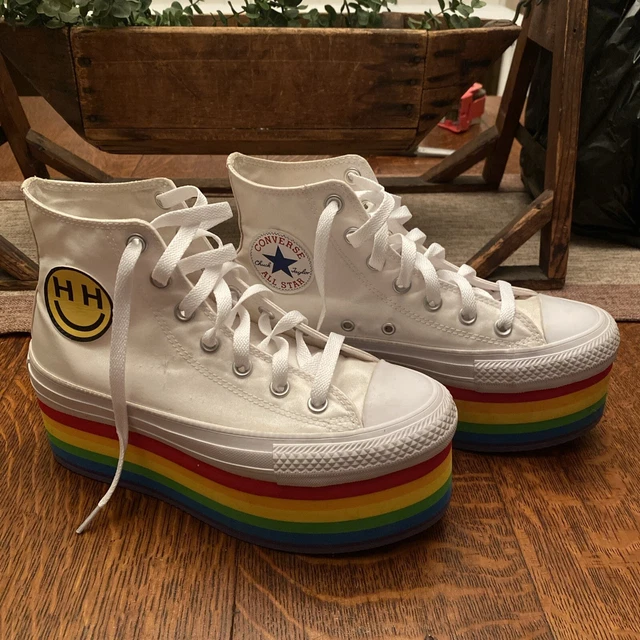 Converse pride x miley cyrus chuck deals taylor all star platform high top