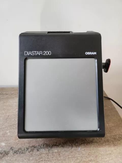 Osram Diastar 200 Slide Viewer Large Illuminated Magnifier for 35mm Film Slides