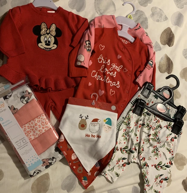 0-1 Month Baby Girls Christmas Bundle Disney Minnie Mouse