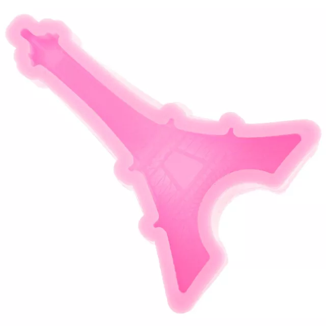 3D Eiffelturm Silikonform für Kuchen & Süßigkeiten (rosa)
