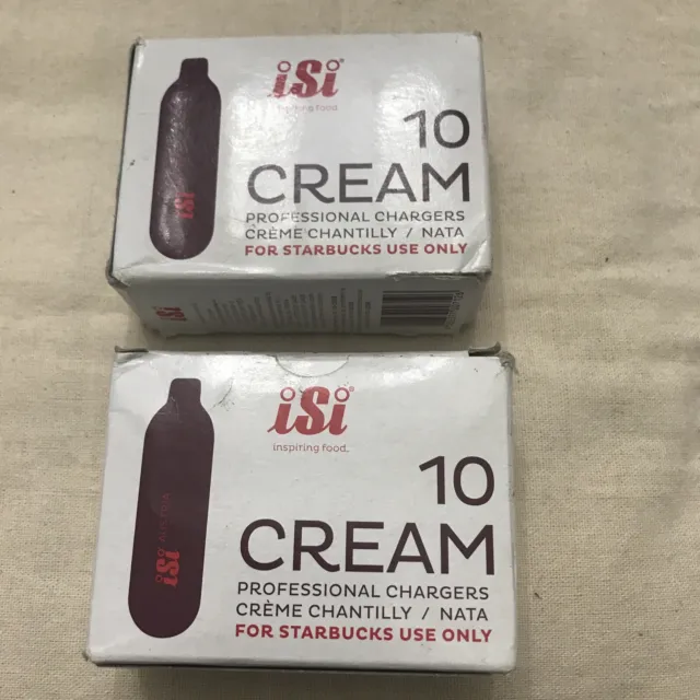 ISI  Cream Chargers Lot Of 2  (20 chargers)