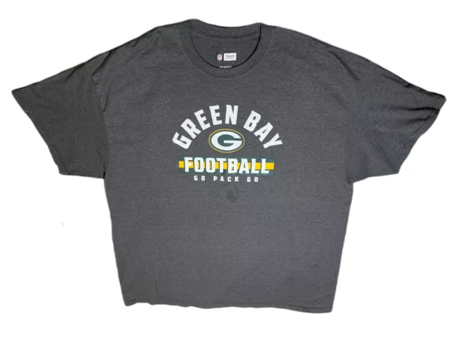 NFL 2XL Green Bay Packets Short Sleeve Grey Shirt