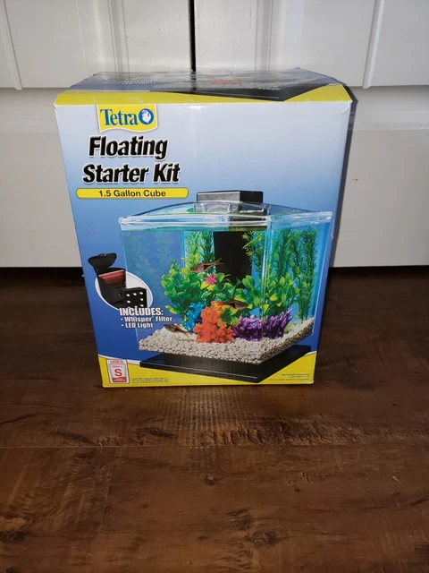 Tetra 1.5-Gallon Cube Floating Aquarium Starter Kit  Fish Tank