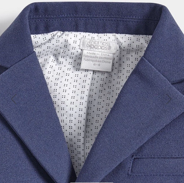 Marineblau Blazer für Kinder langärmelig offen Hochzeit Mamas & Papas Weihnachtsgeschenk 2