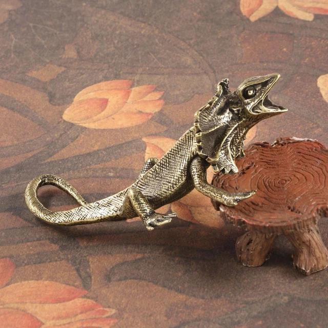 Lézard Sculpture en bronze XIX