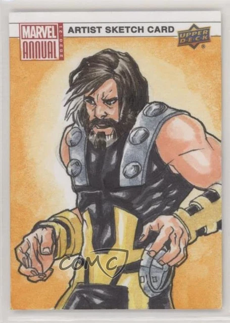 2020-21 Upper Deck Marvel Annual Sketch Cards 1/1 Leon Braojos #SKT Auto uf7